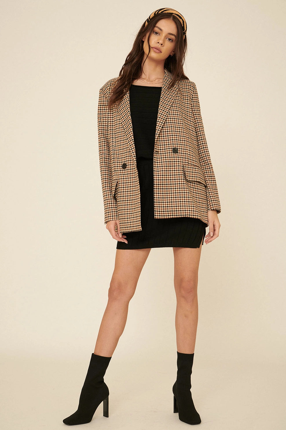 Florence Plaid Blazer