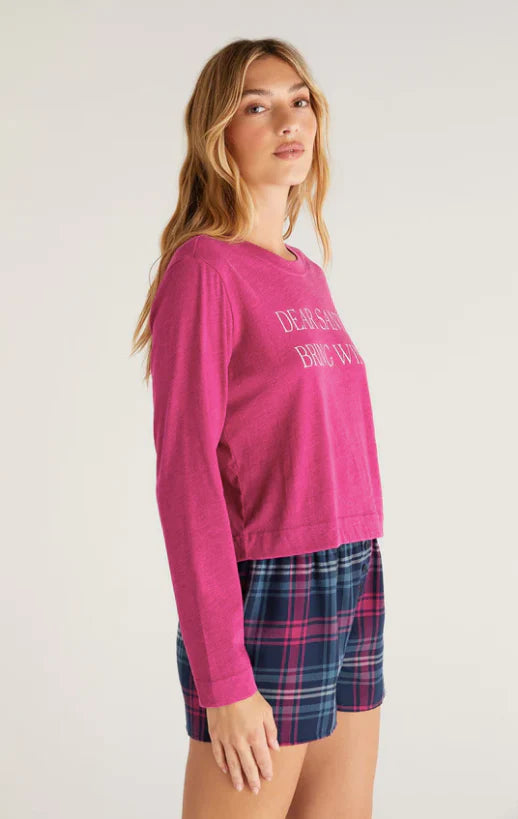 Bring Wine Long Sleeve Tee - FINAL SALE