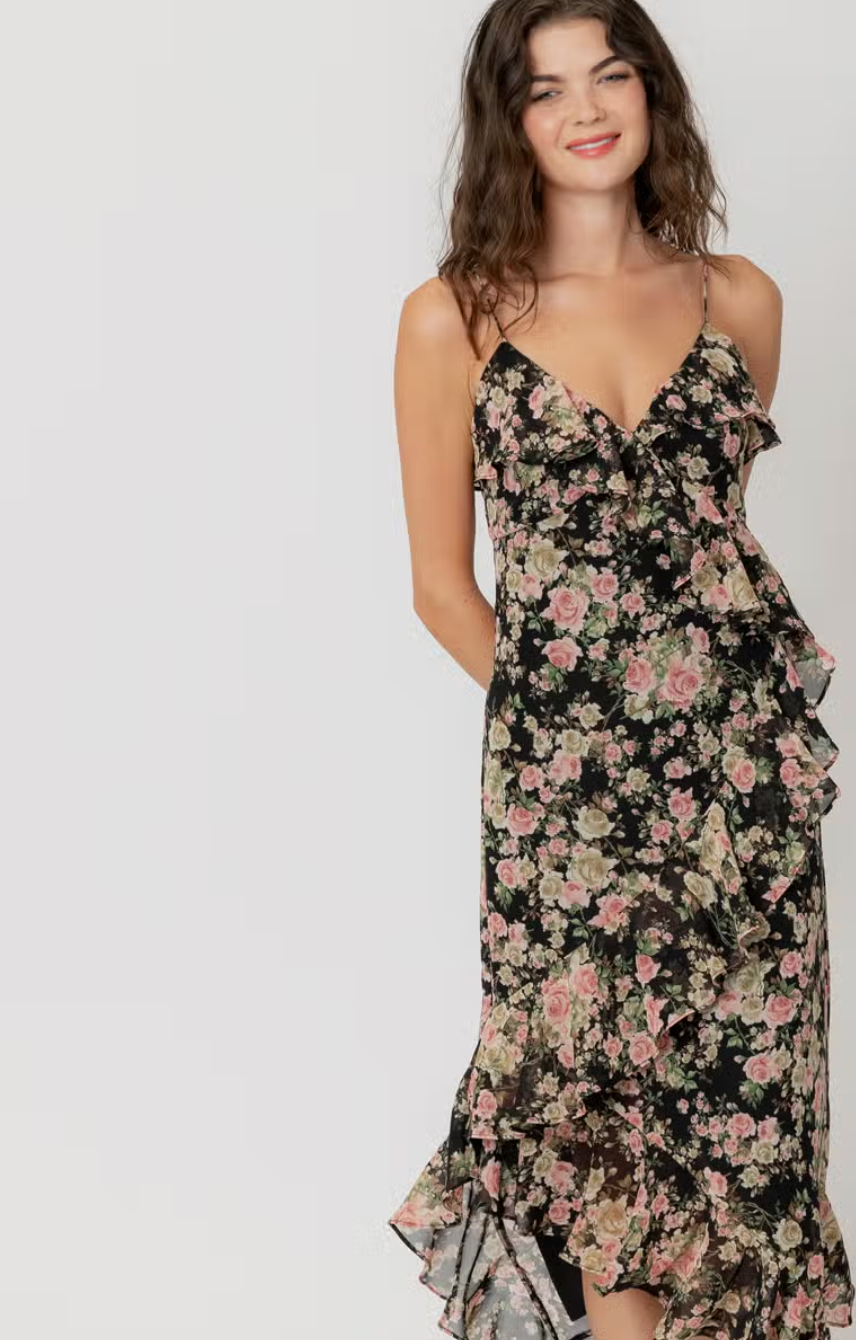 Chandra Floral Maxi Dress