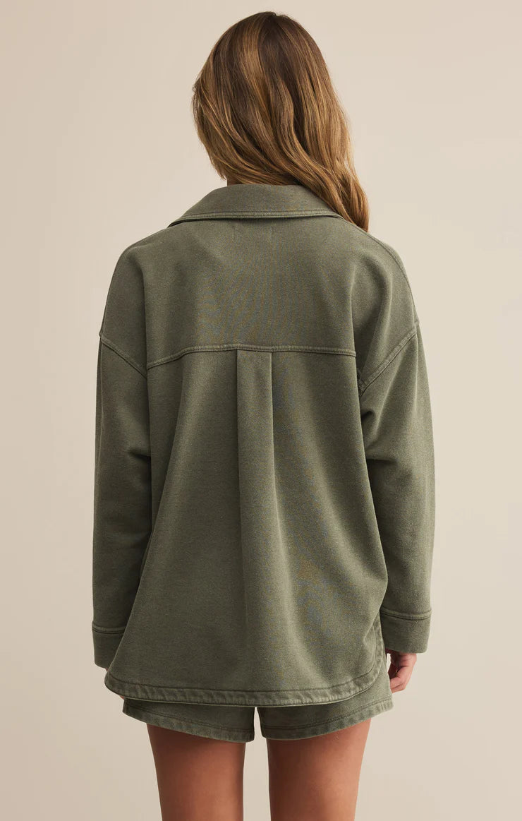 All Day Knit Jacket in Hunter Green