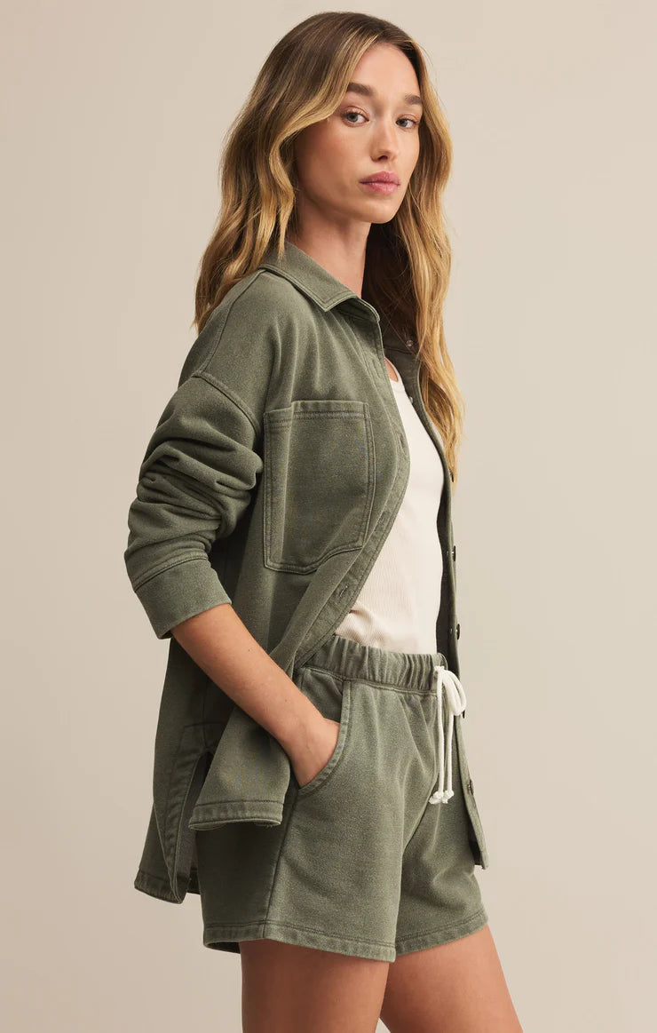 All Day Knit Jacket in Hunter Green