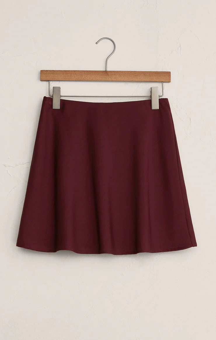 Chablis Mini Skirt in Merlot