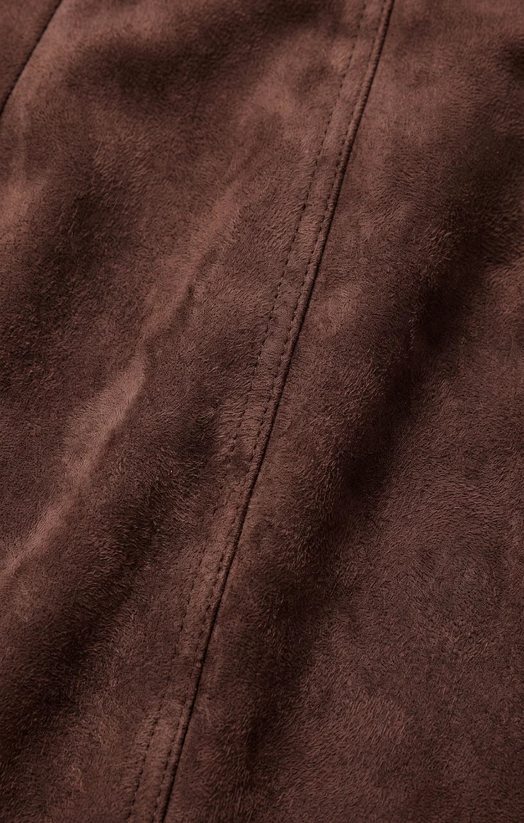 Perri Faux Suede Mini Skirt