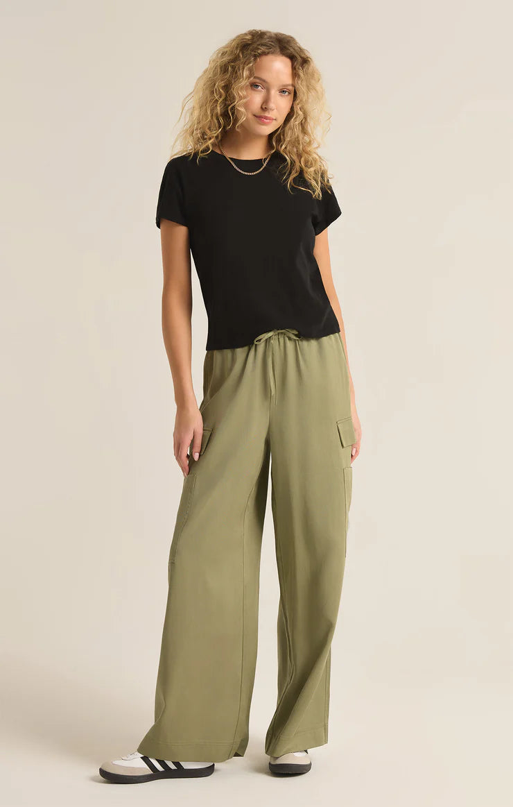 Modern Slub Tee in Black