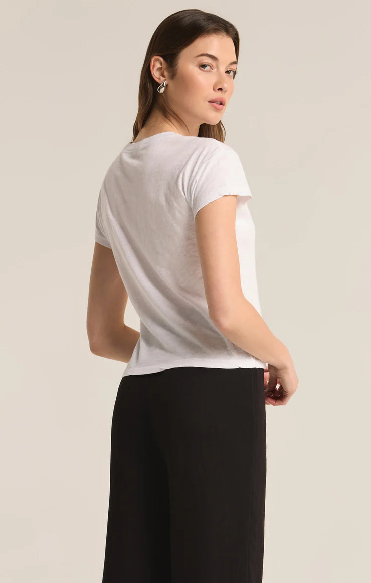 Modern Slub Tee in White