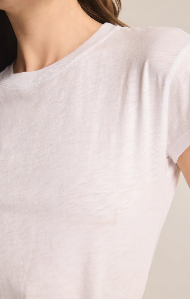 Modern Slub Tee in White