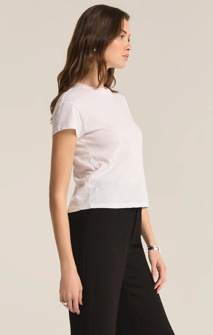 Modern Slub Tee in White