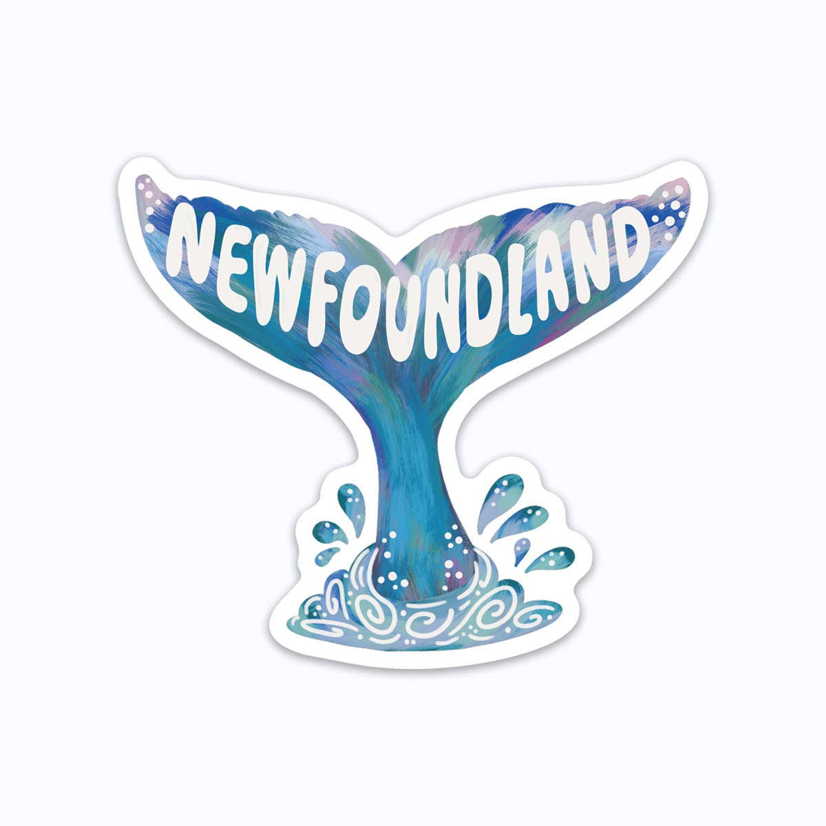 Newfoundland Whale Tail Sticker