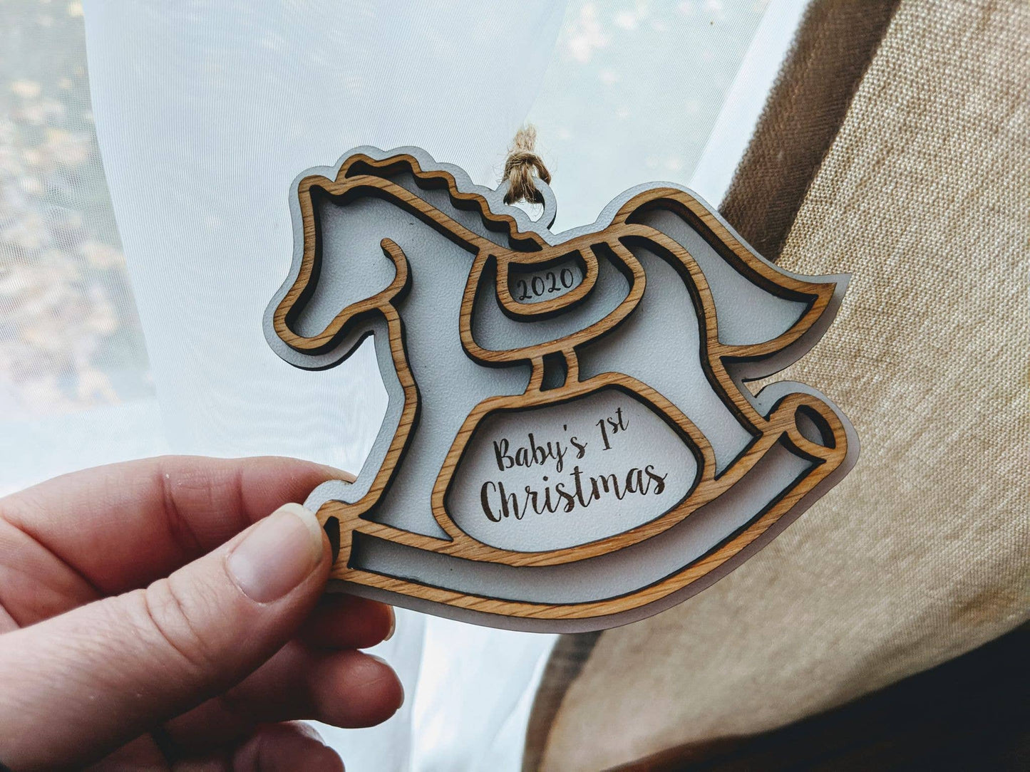 Rocking Horse Baby's First Christmas Ornament 2023