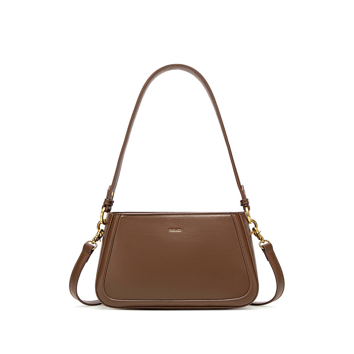 Eleanor Recycled Vegan Shoulder Bag in Espresso