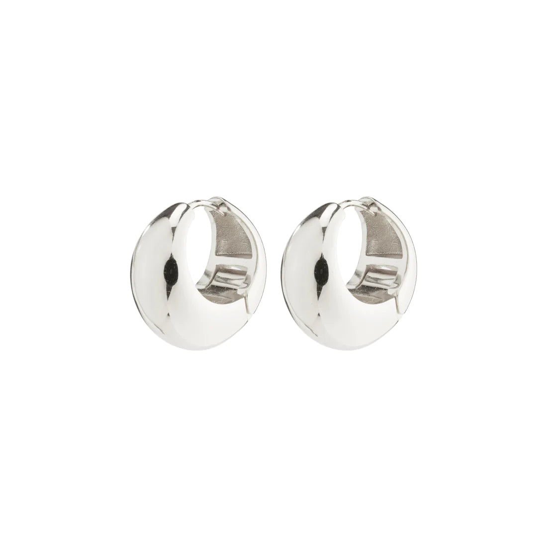 Amber Hoop-Silver