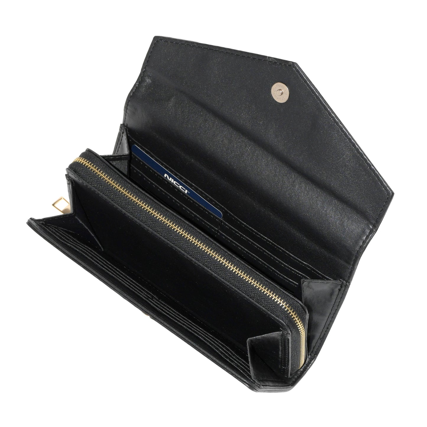 Sonny Clutch Wallet: Black