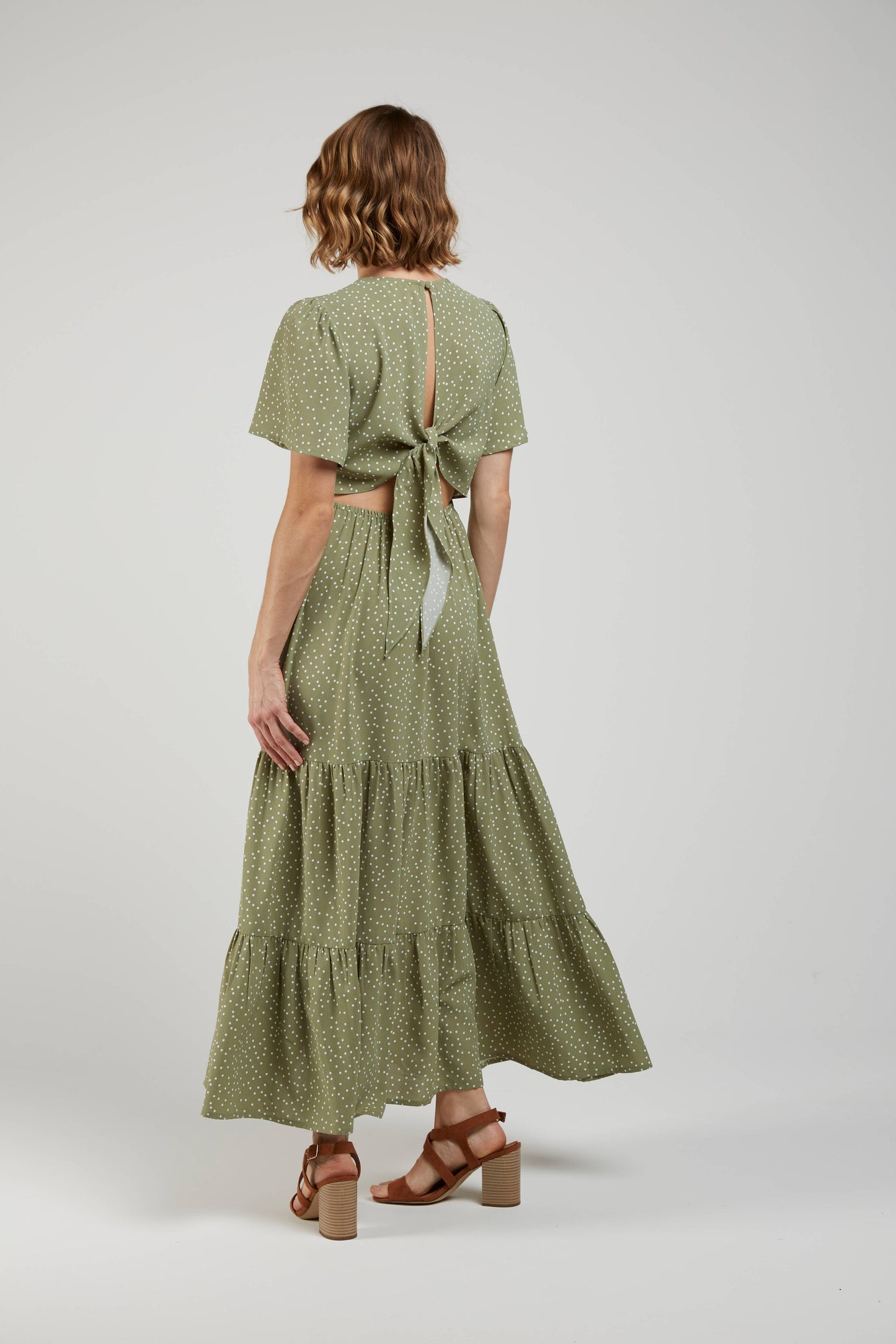 Melina Polka-Dot Maxi Dress