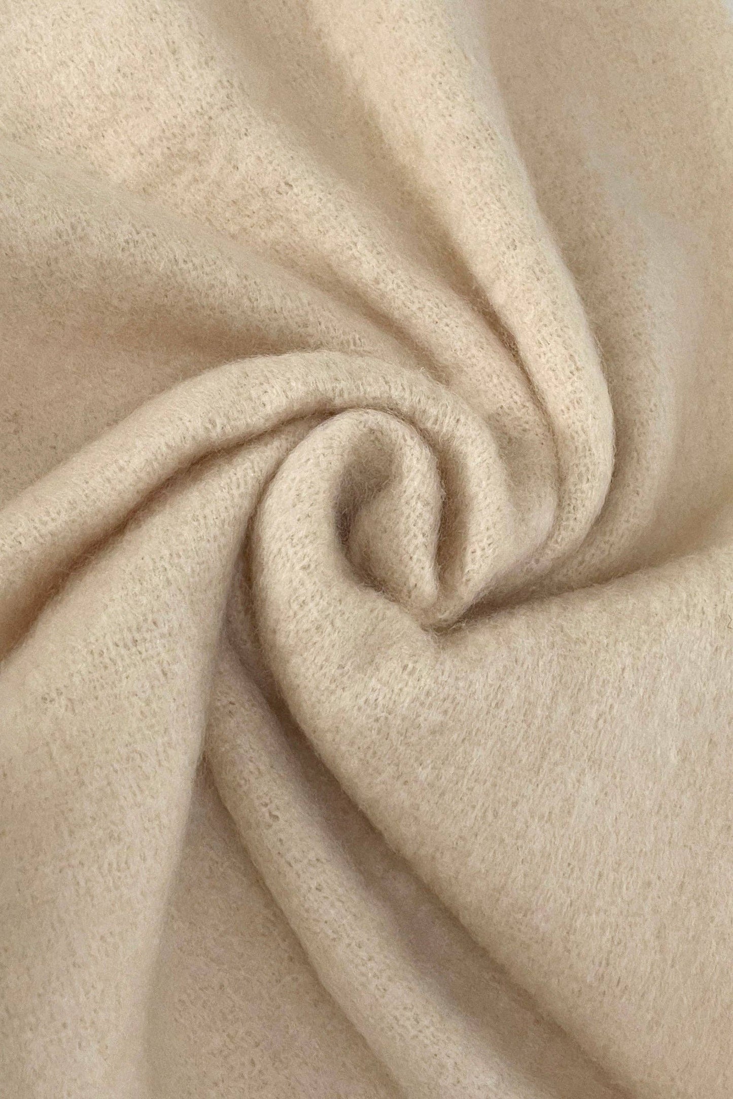 Tassel Blanket Scarf: Beige