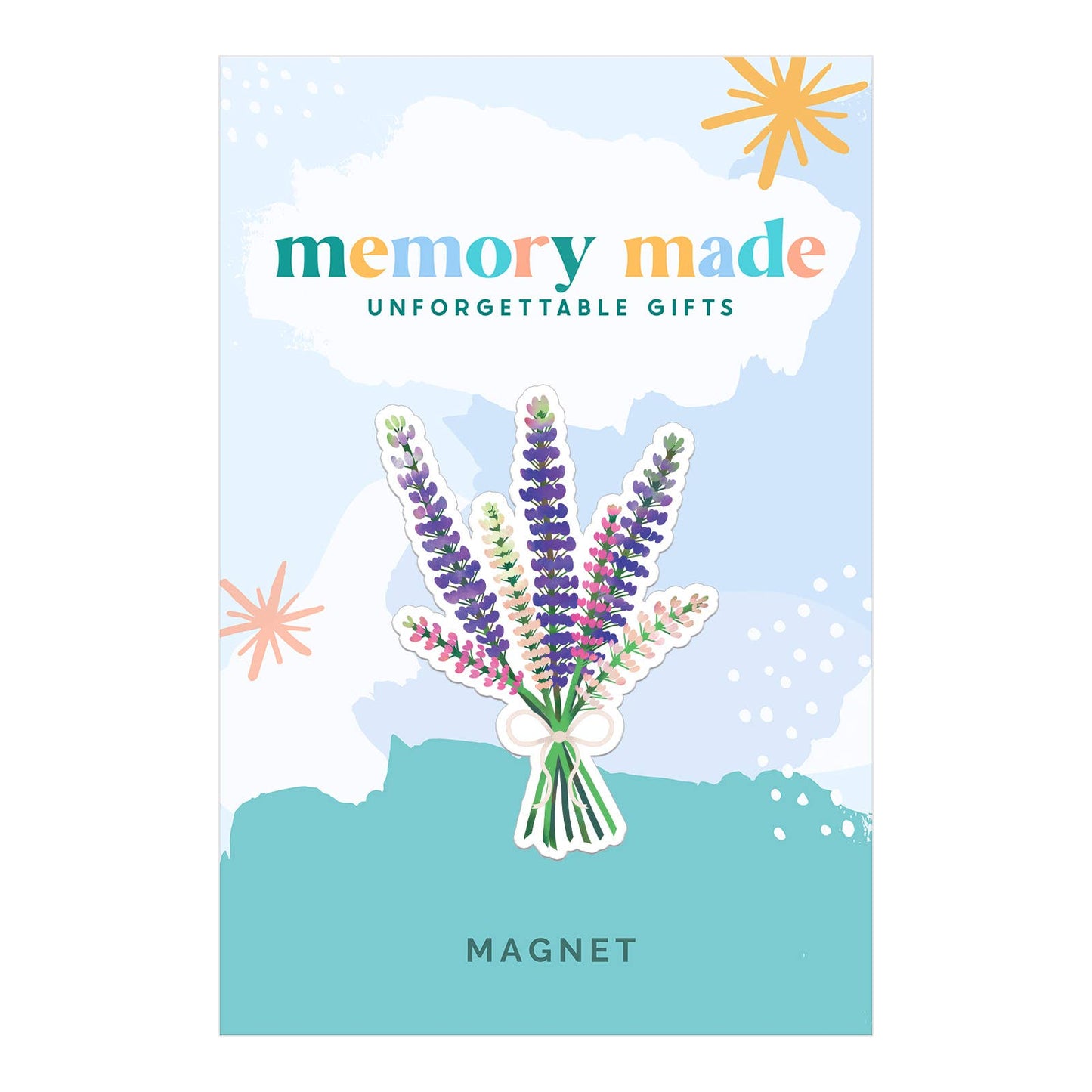 Lupins Wildflower Bouquet Magnet