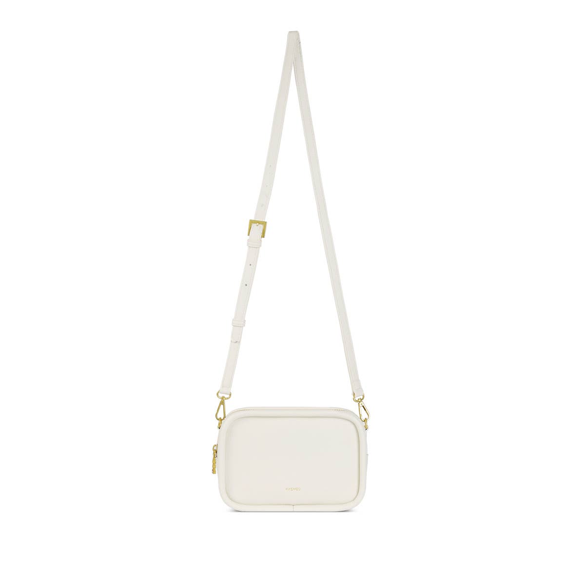 Erika Recycled Vegan Crossbody Bag in Black Pebbled