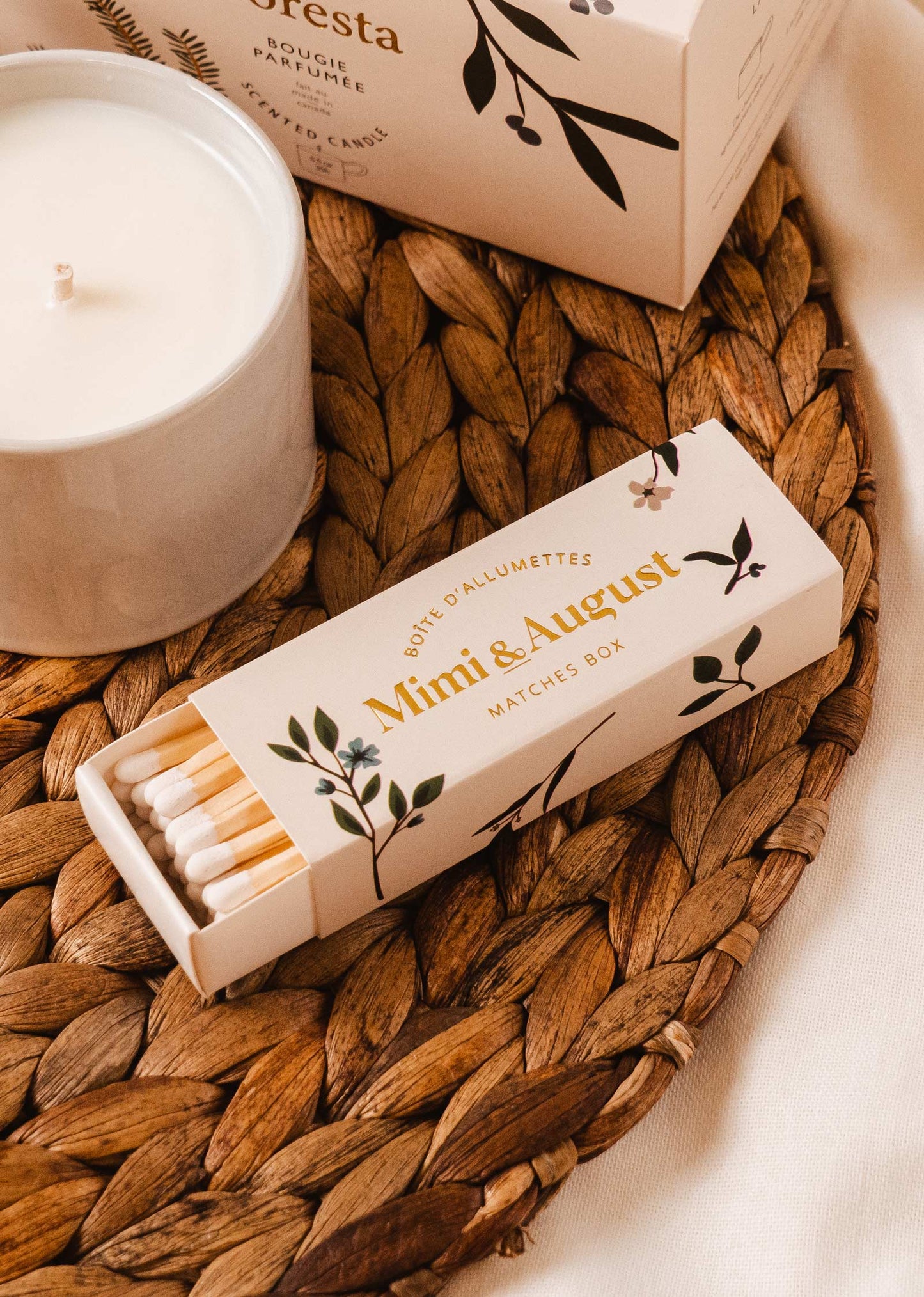 Mimi Floral Matchbox - 30 Sticks