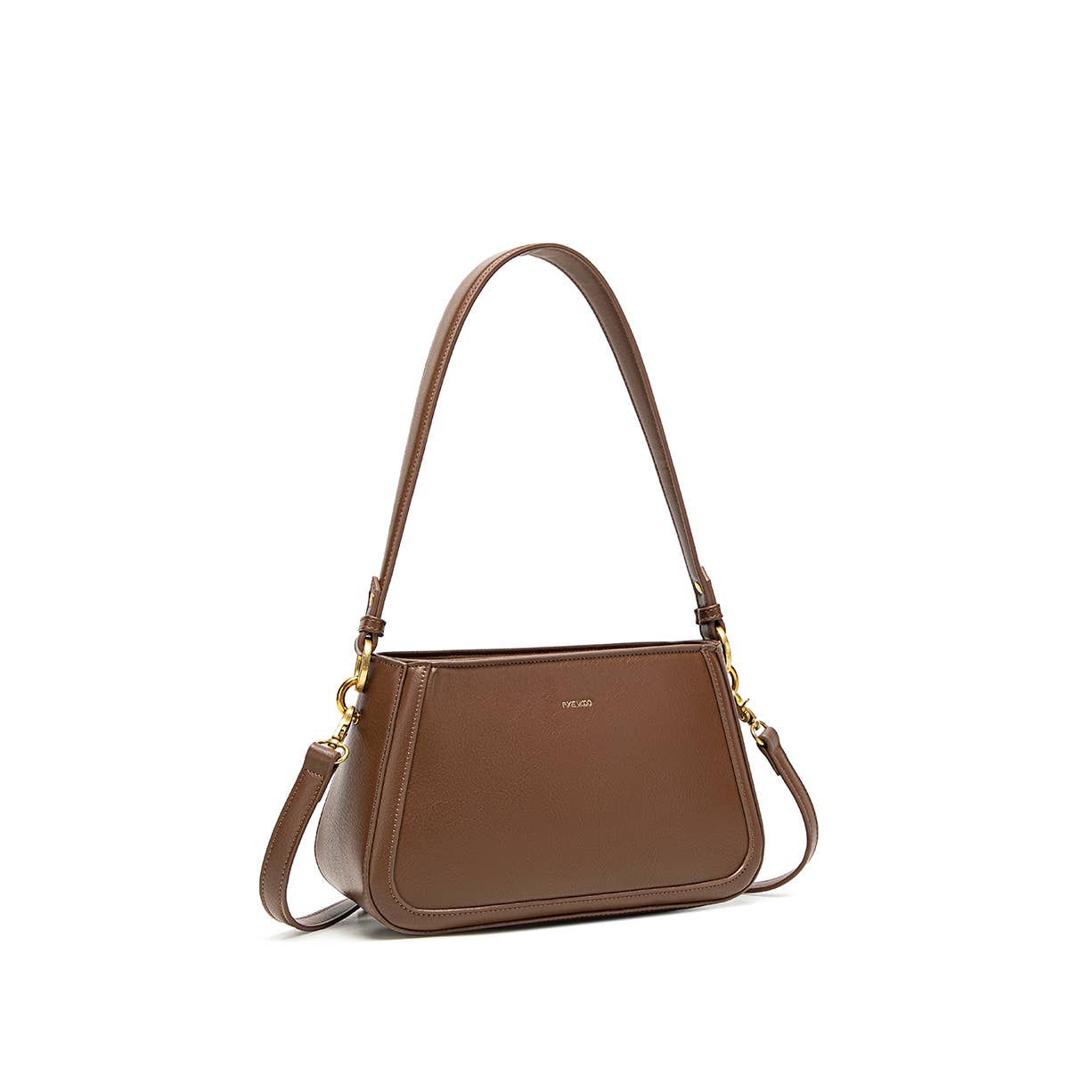 Eleanor Recycled Vegan Shoulder Bag in Espresso