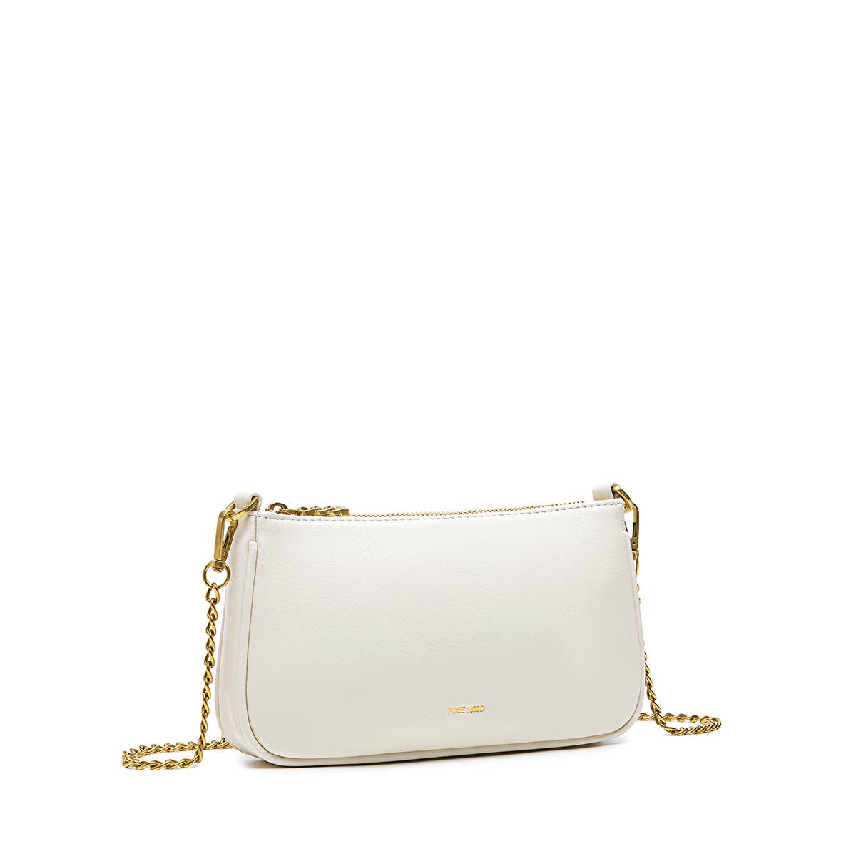 Francine Recycled Vegan Chain Crossbody Bag in Coconut Cream