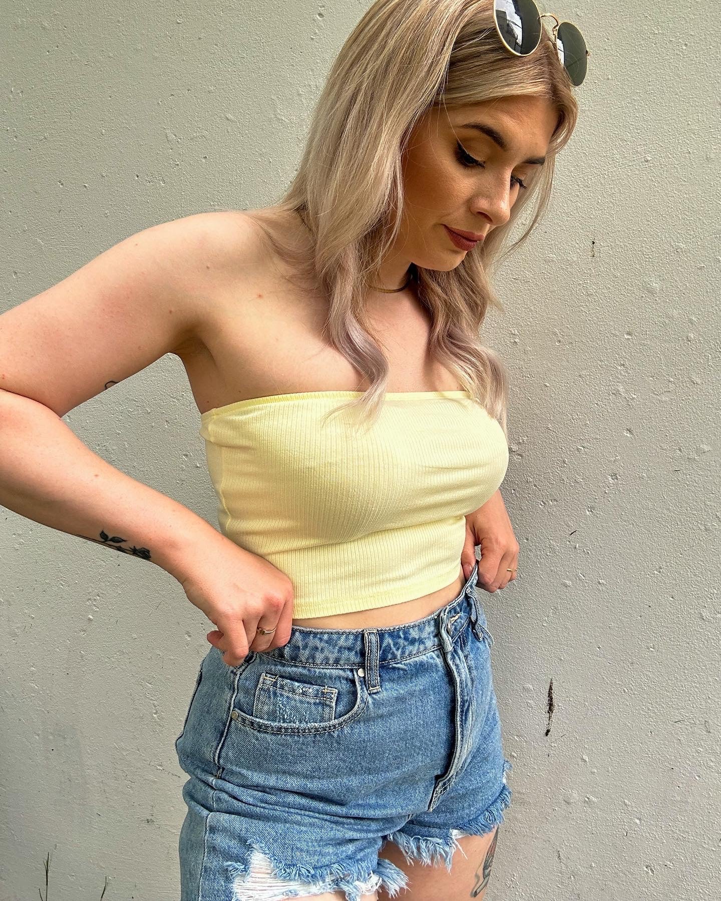 Melanie Top-Lemon