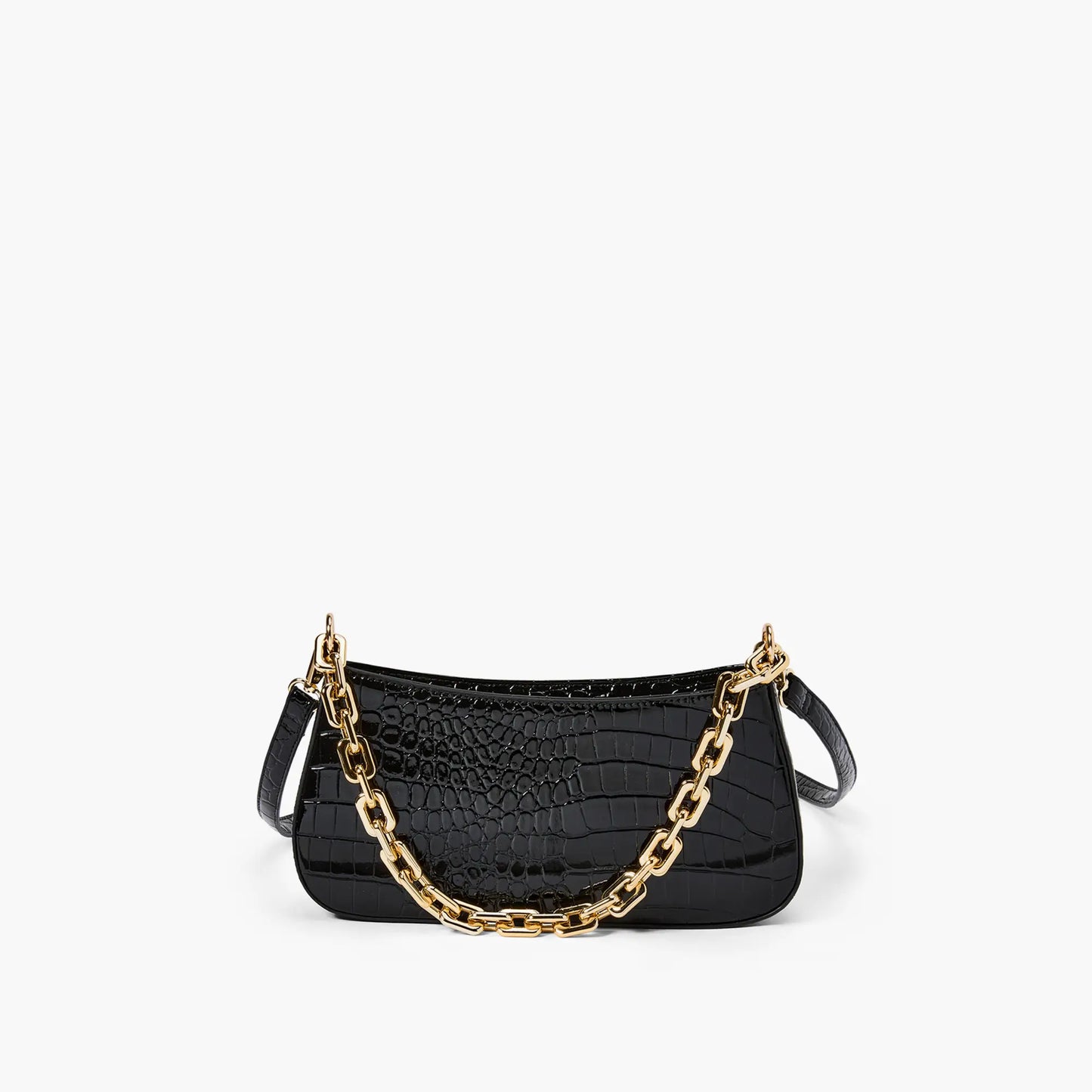 Dreamer Embossed Shoulder Bag-Black