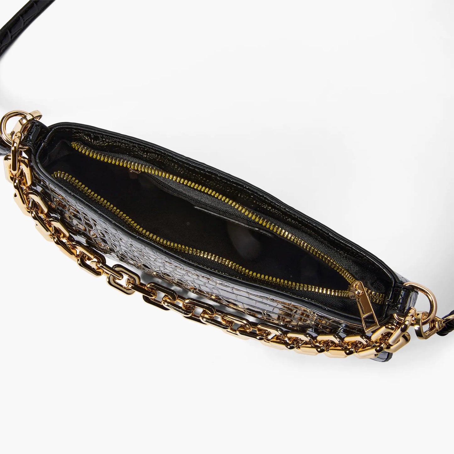 Dreamer Embossed Shoulder Bag-Black