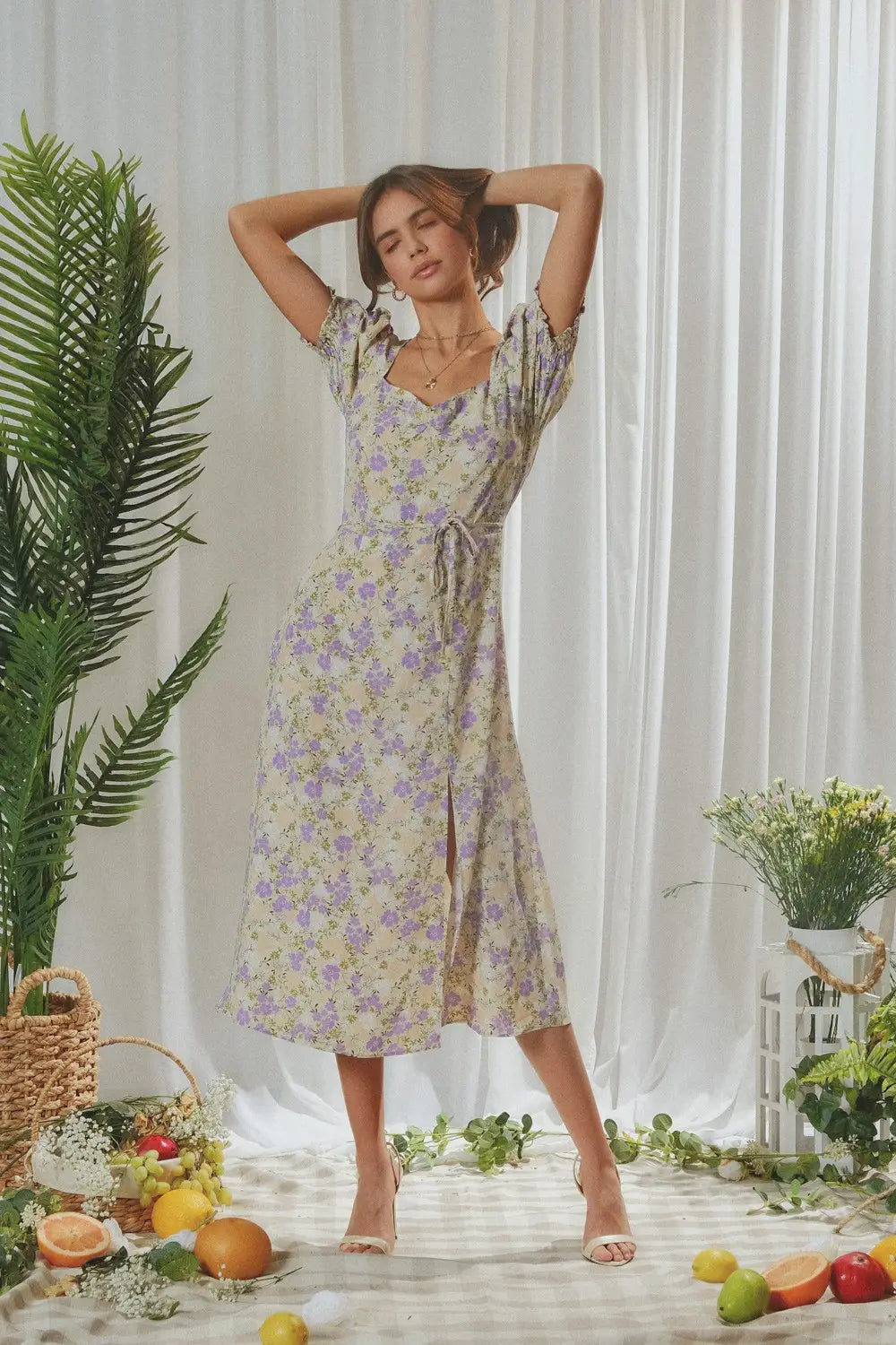Elizabeth Floral Midi Dress