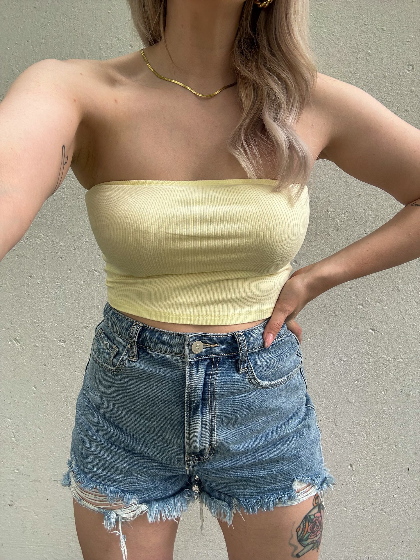 Melanie Top-Lemon