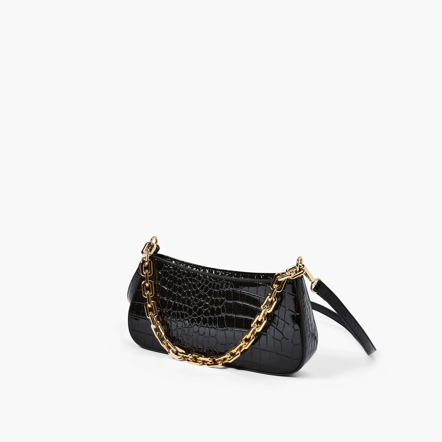 Dreamer Embossed Shoulder Bag-Black