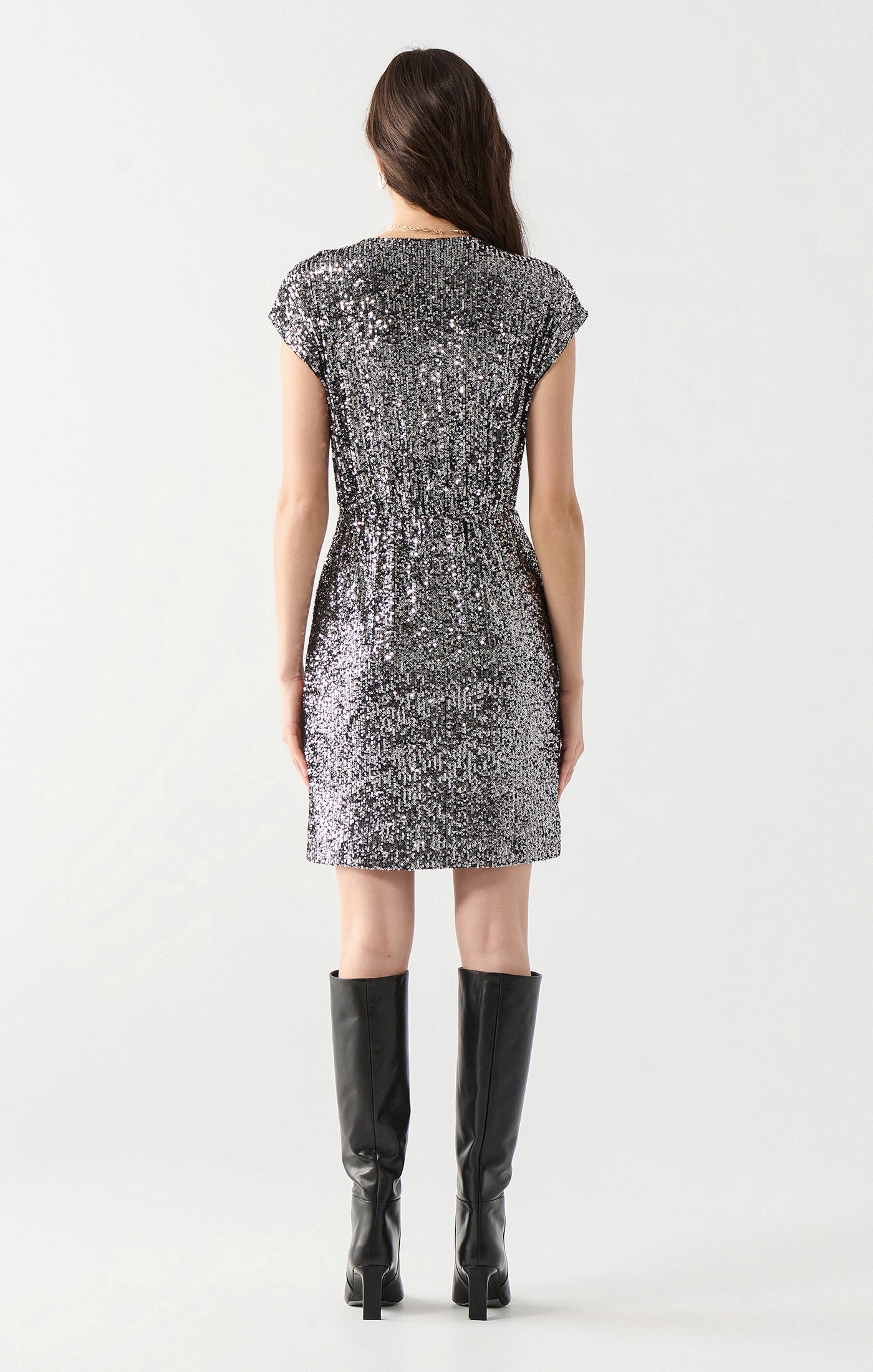 Pewter Sequin Dress - FINAL SALE