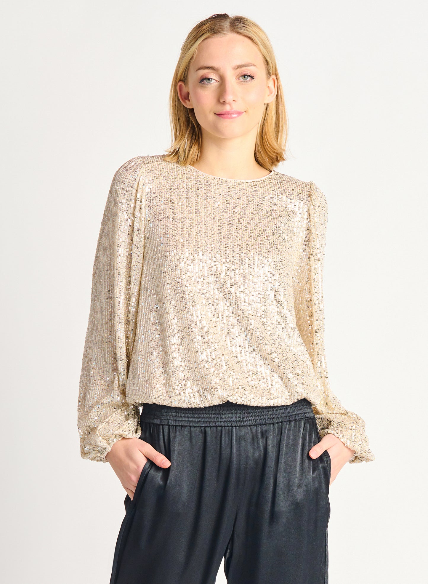 Cass Sequin Top
