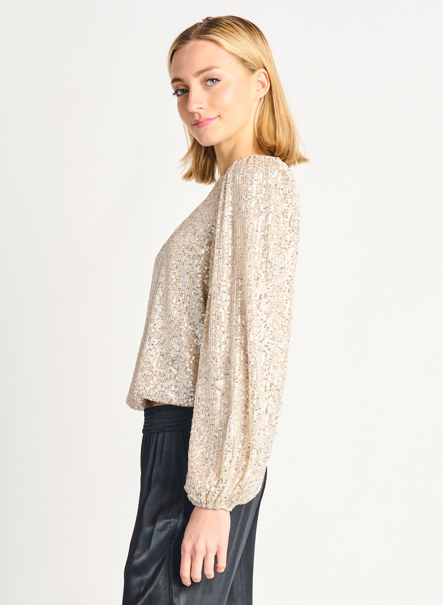 Cass Sequin Top