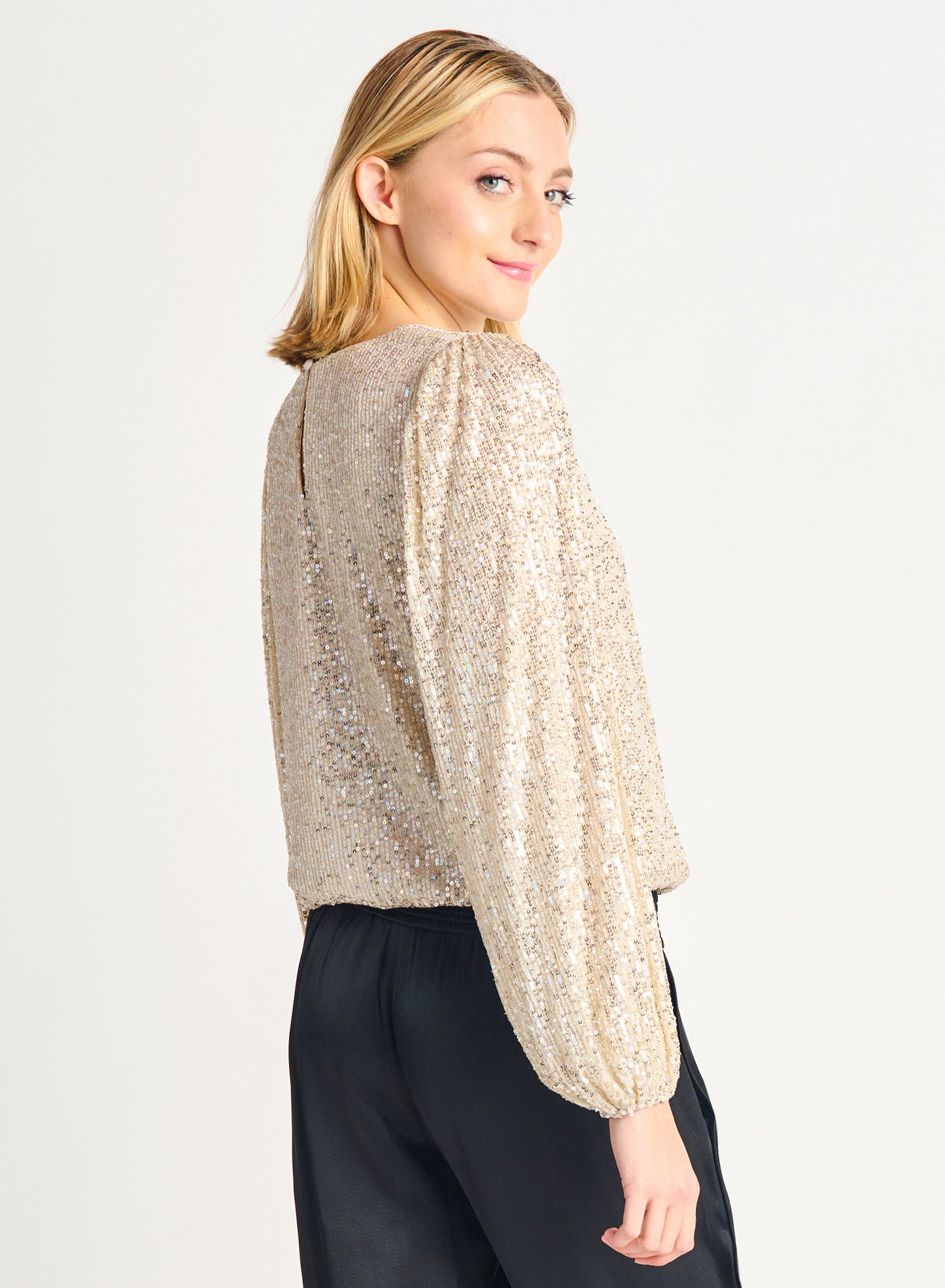 Cass Sequin Top