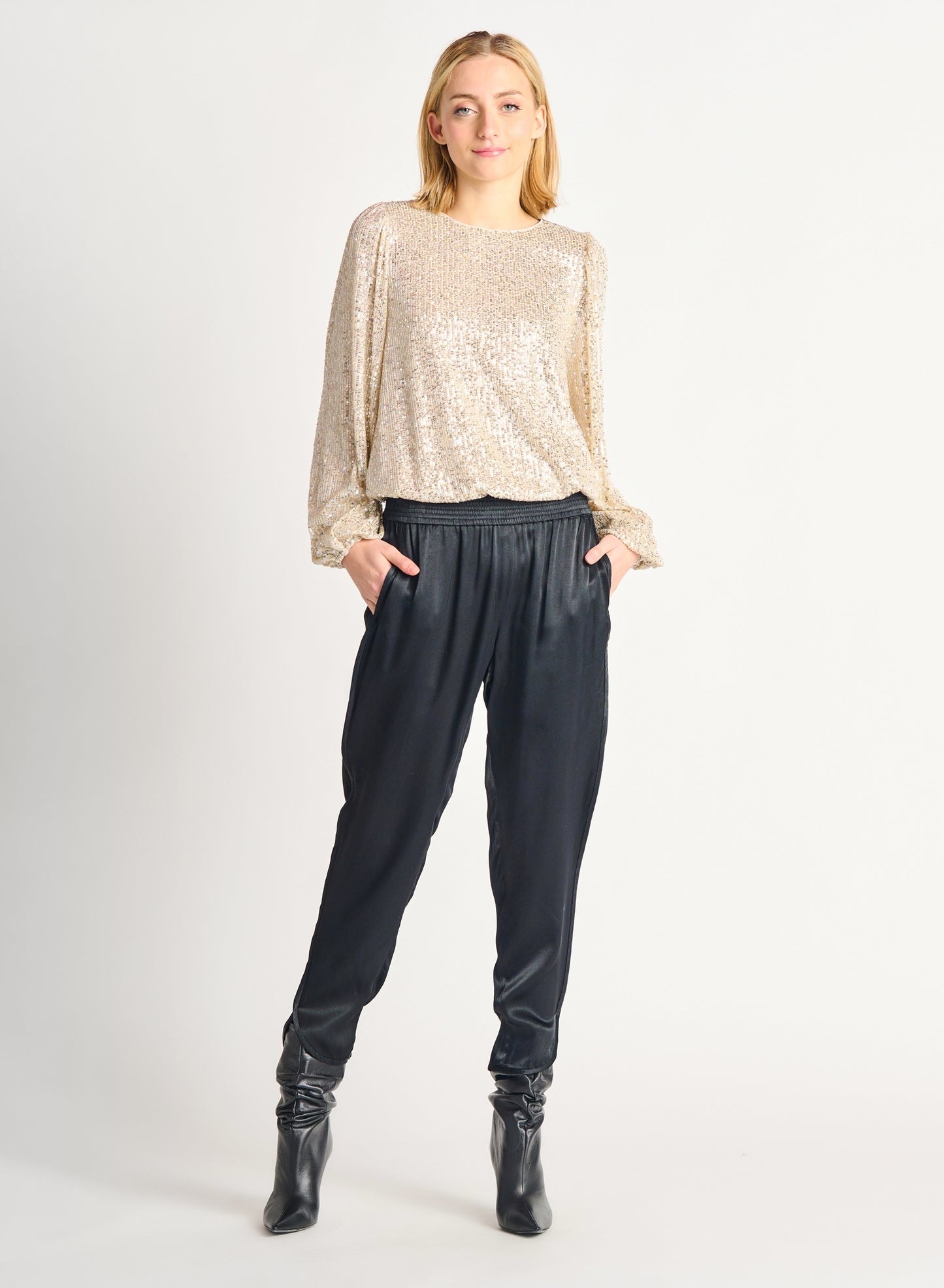 Cass Sequin Top