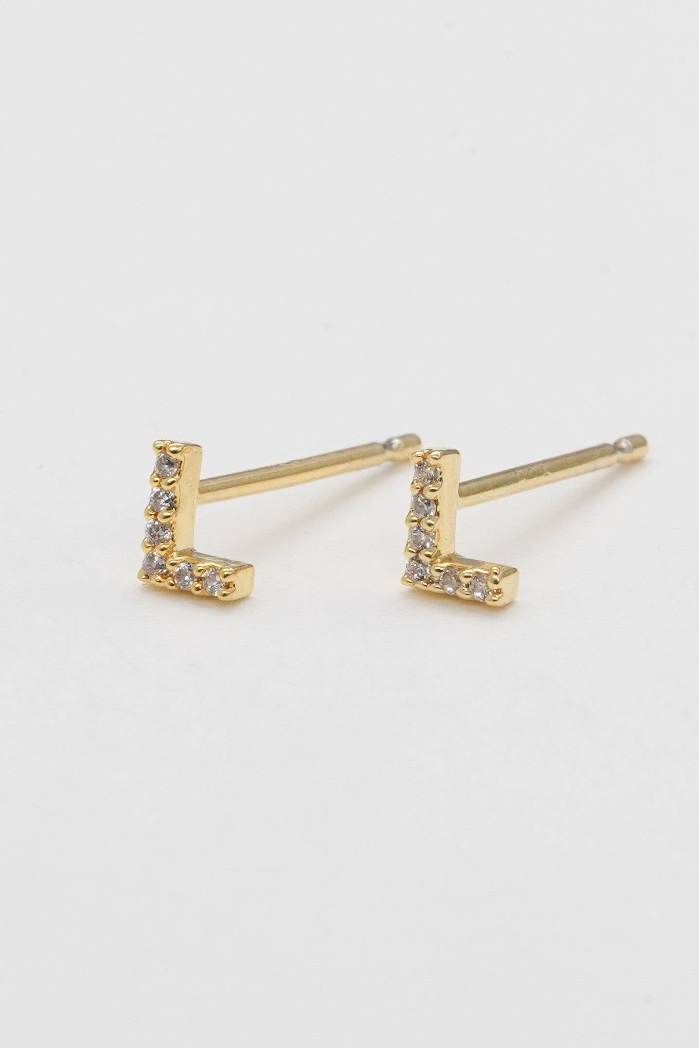 Shiny Initial Studs