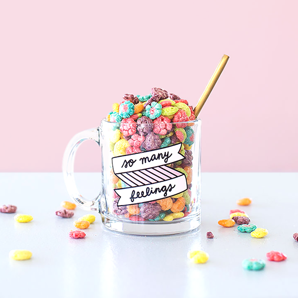 So Many Feelings Glass Mug