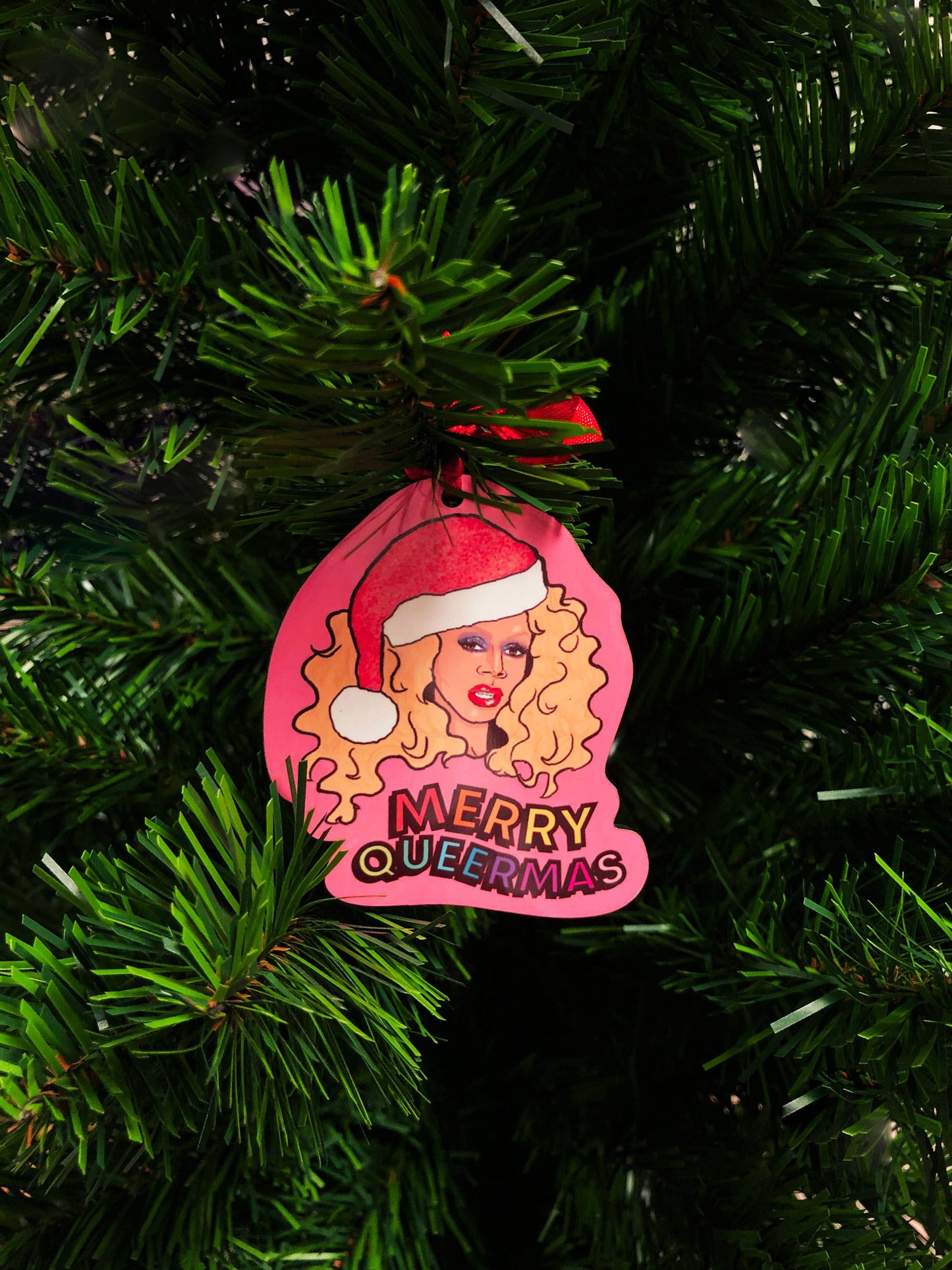 RuPaul Merry Queermas Christmas Ornament