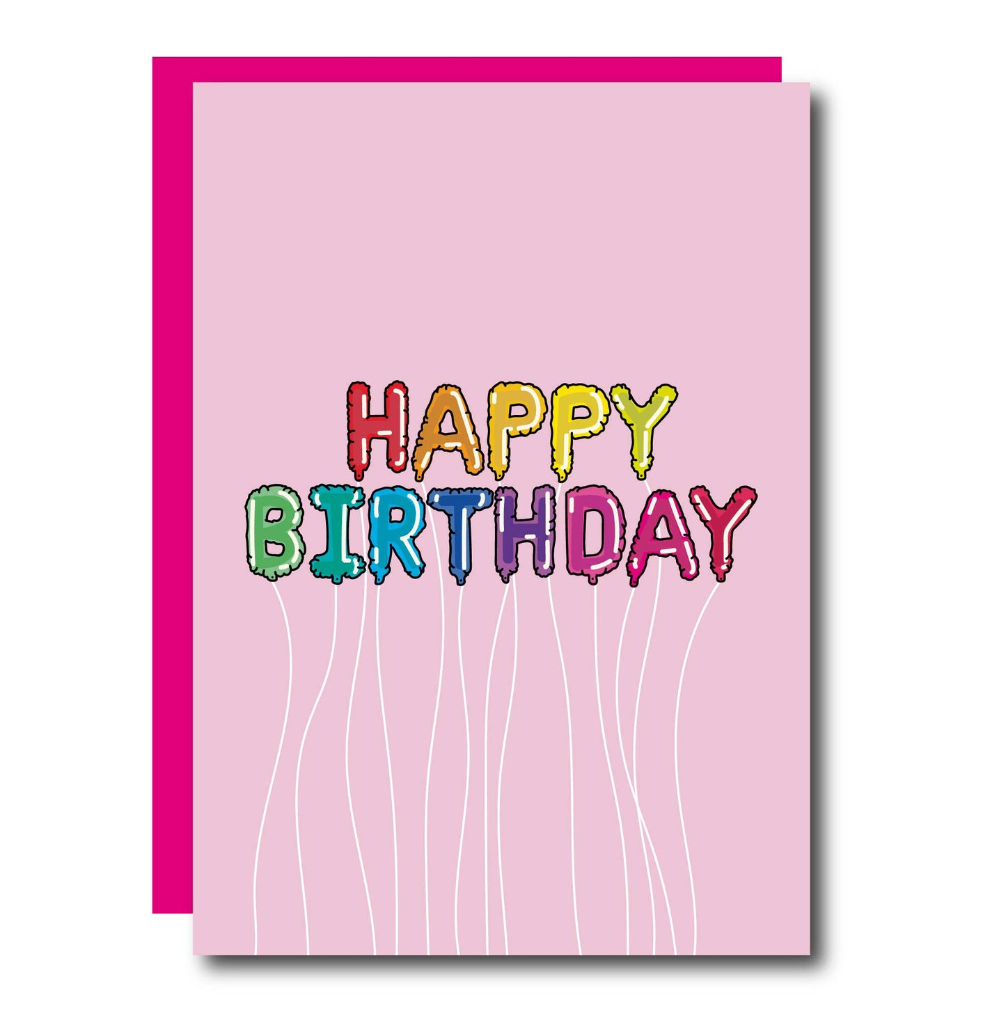 Happy Birthday Balloons Greeting Card