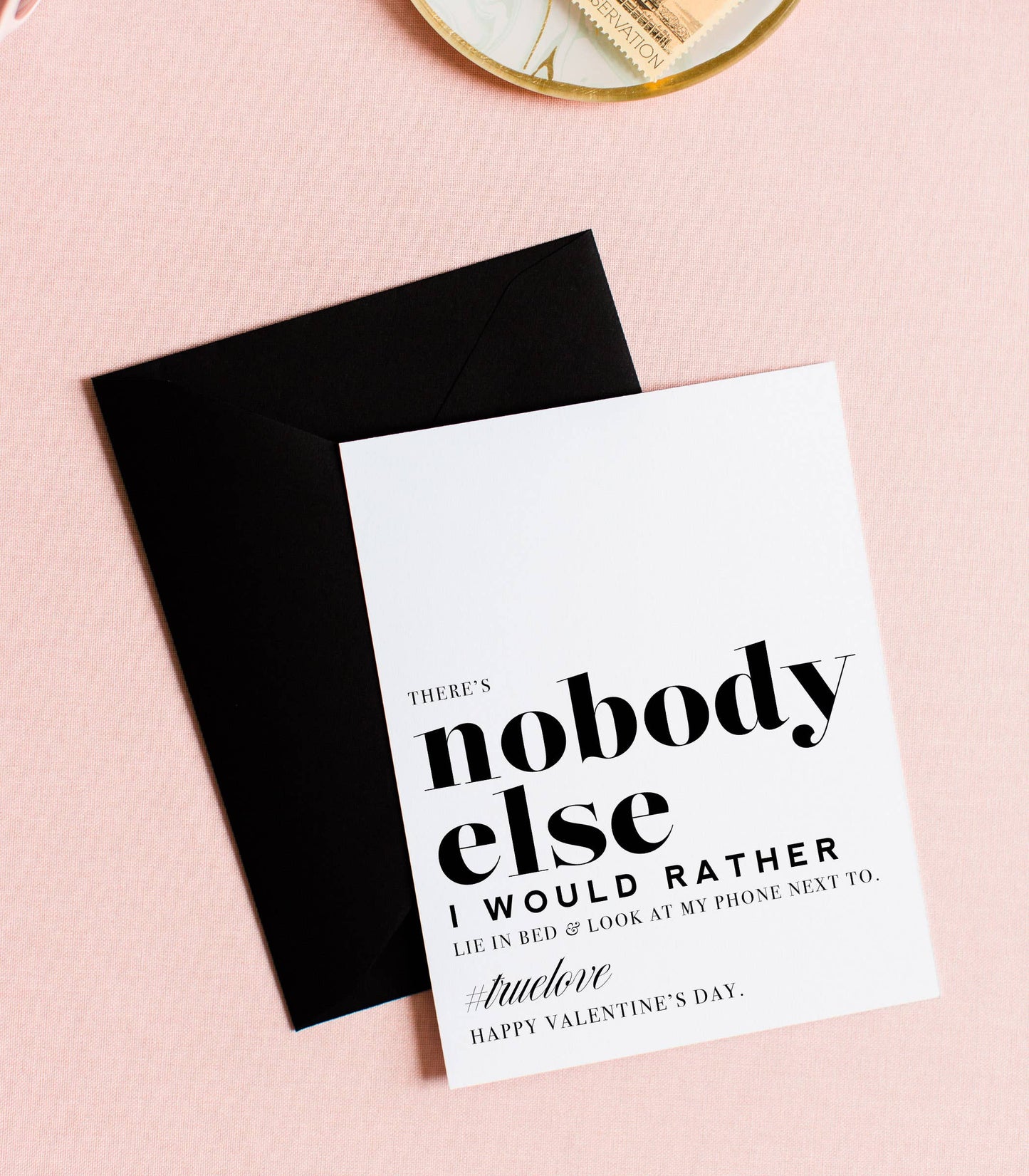 Nobody Else I'd Rather Sarcastic Valentine's Day Card