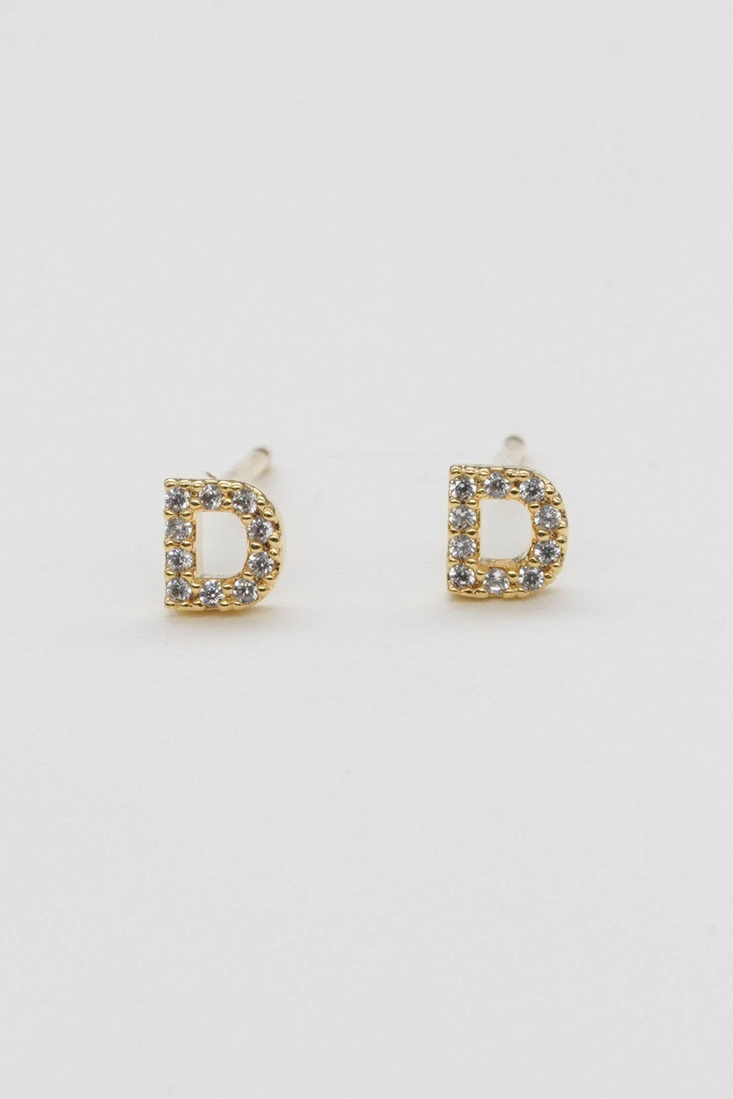Shiny Initial Studs