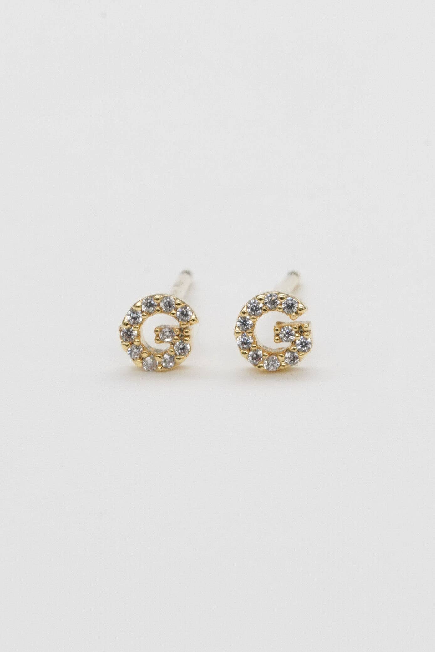 Shiny Initial Studs