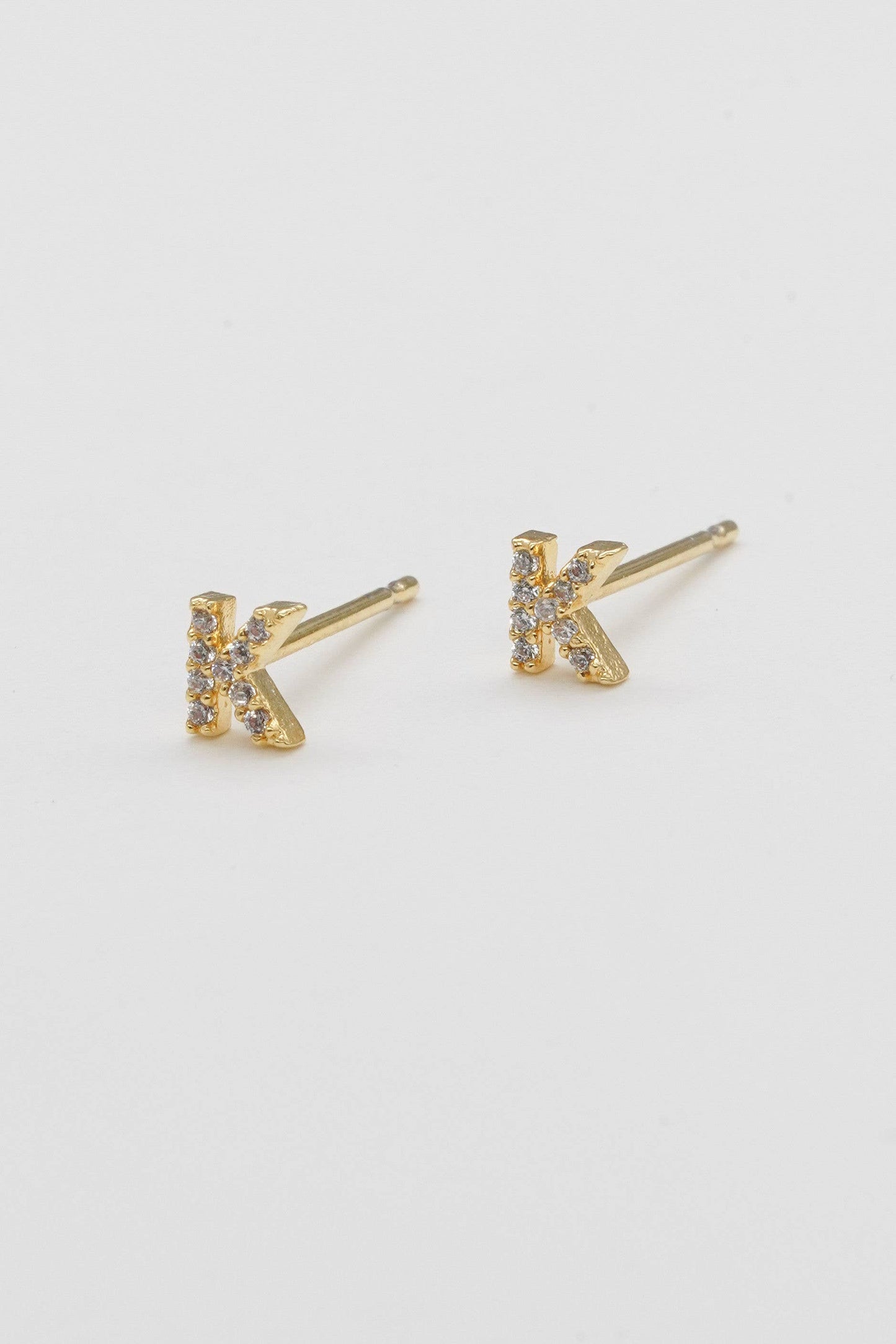 Shiny Initial Studs