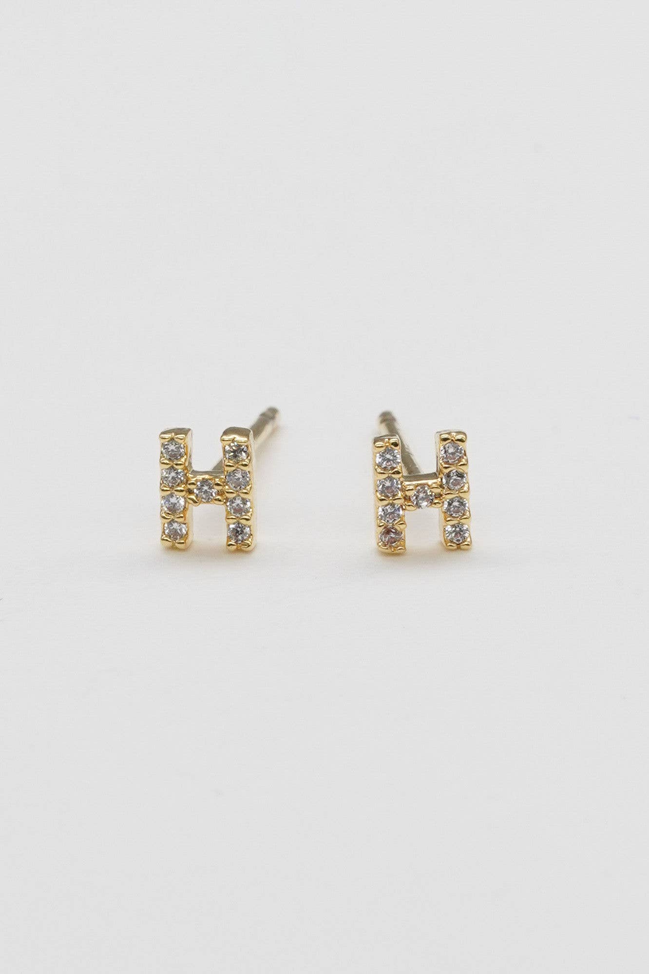Shiny Initial Studs