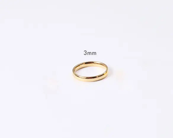 3mm Brielle Gold Stacking Ring