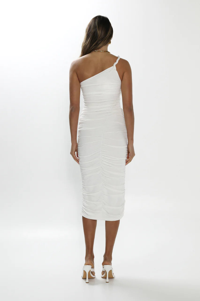 Cleo Midi Dress - White - FINAL SALE