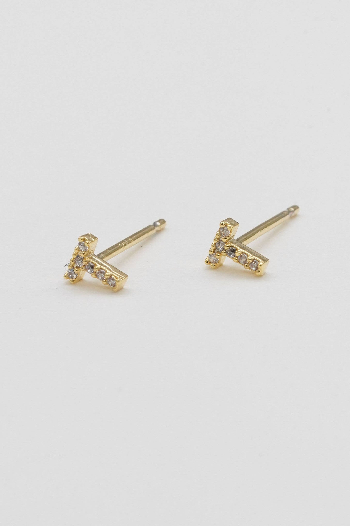 Shiny Initial Studs