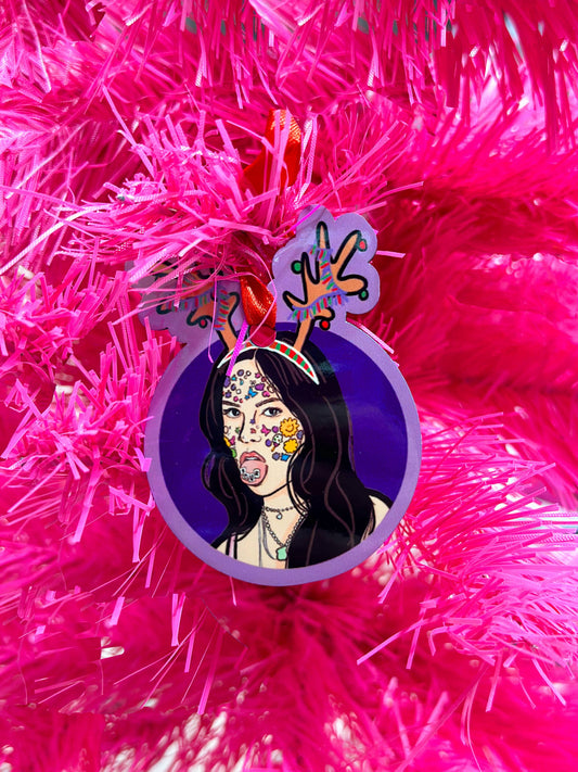Olivia Rodrigo Christmas Ornament
