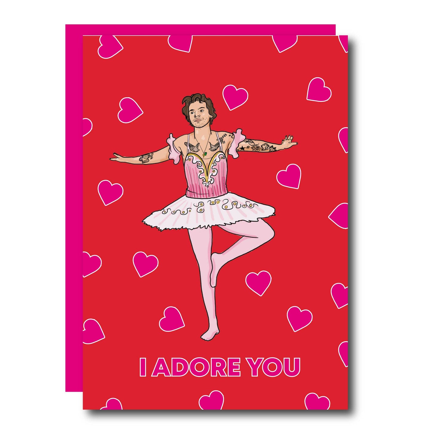 Harry I Adore You Valentines Day Card