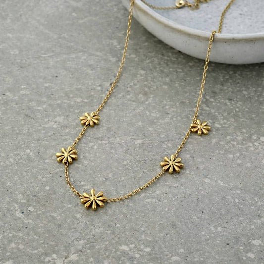 Five Flower Necklace