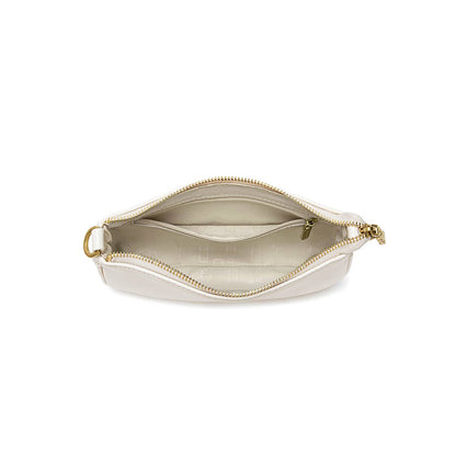 Francine Recycled Vegan Chain Crossbody Bag in Coconut Cream